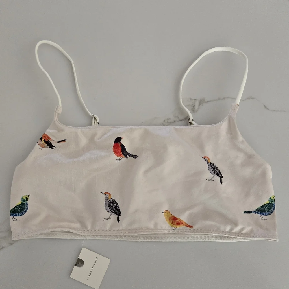 NWT Anthropologie Seamless Square Neck Bralette